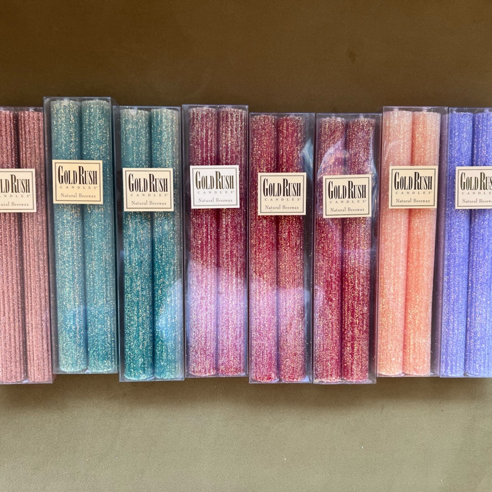Natural beeswax votive candles. Now we have 8 sets available in the last photo